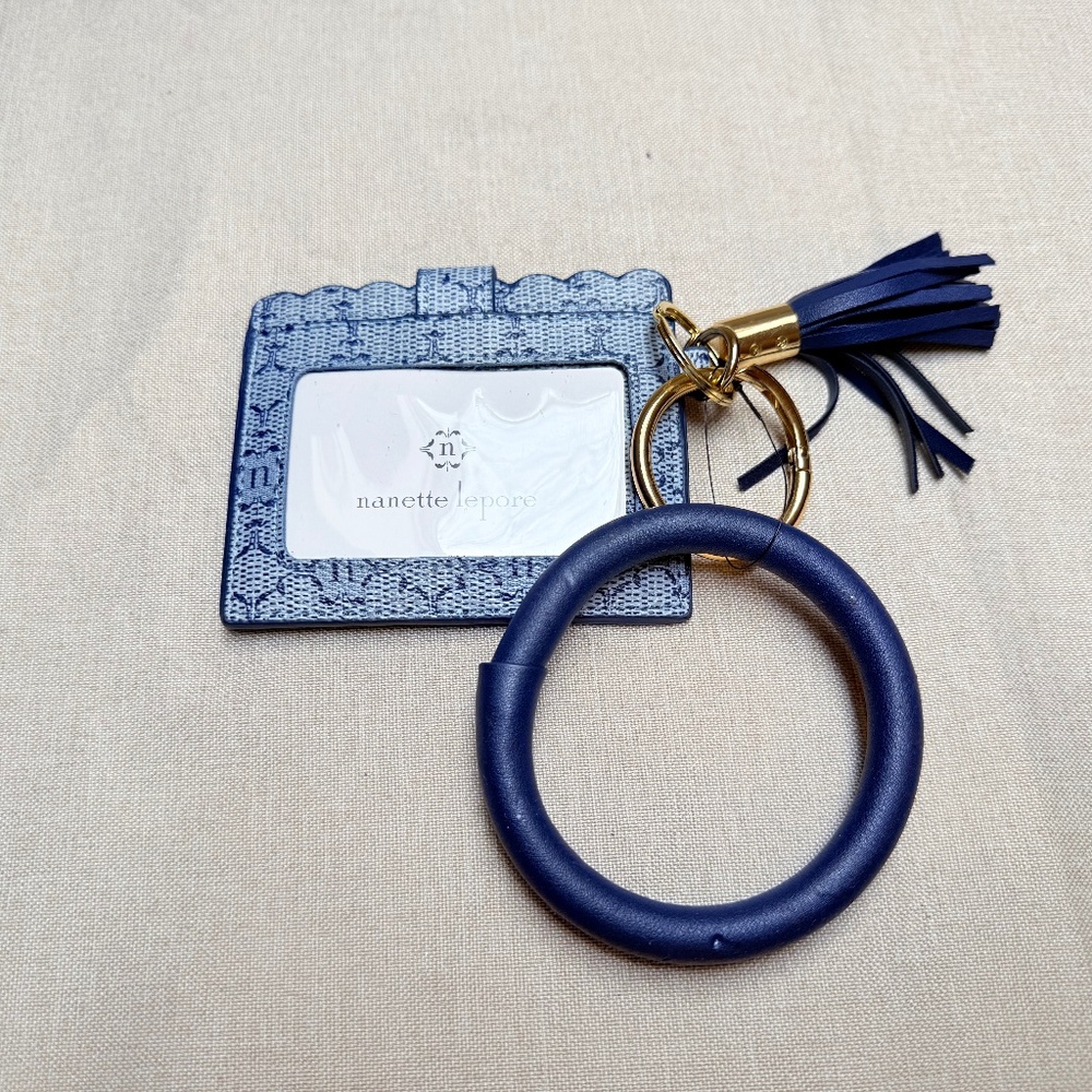 Nanette Lepore Bracelet Card Holder and Key Chain New